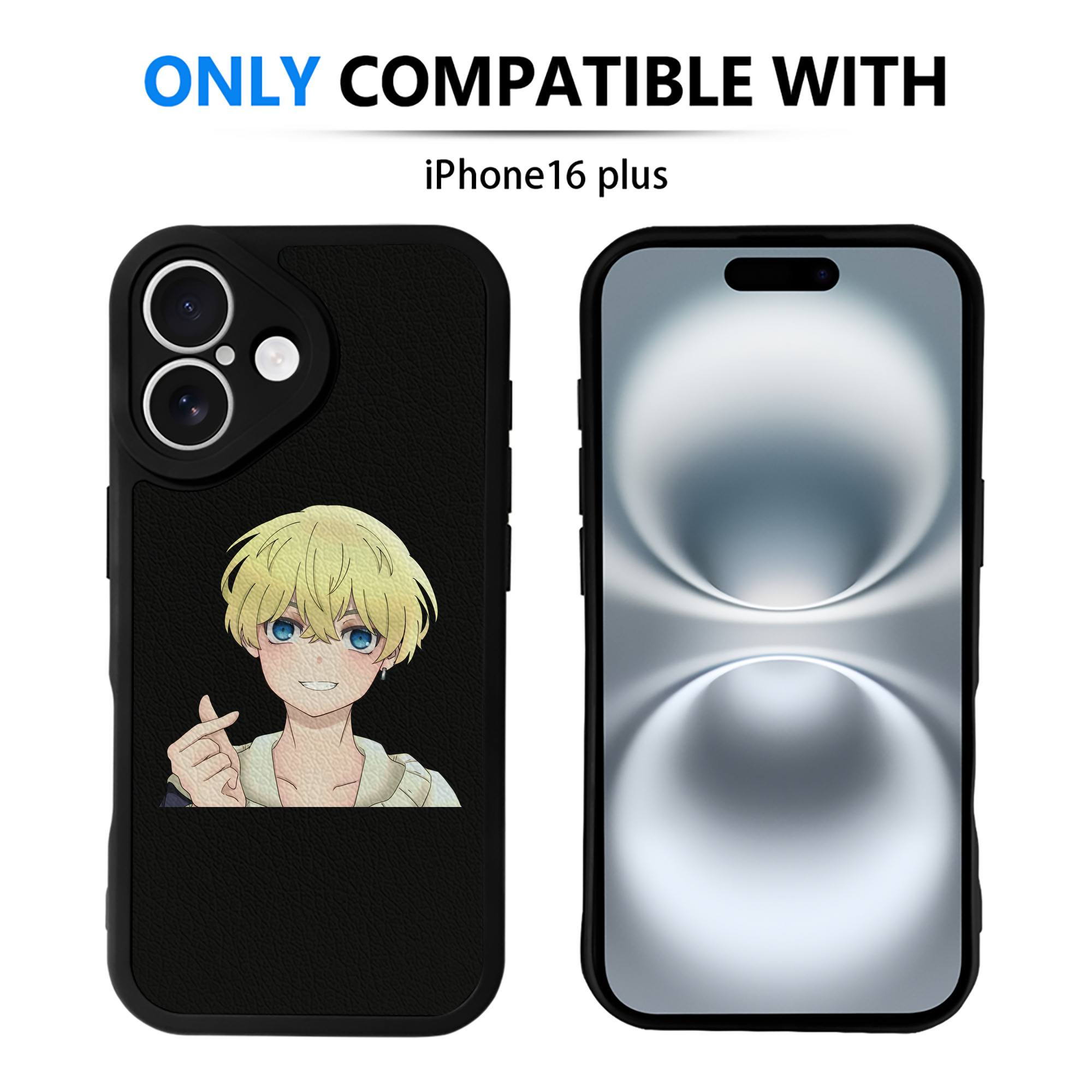 （画像用） 東京リベンジャーズ Tokyo Revengers 【iPhone 16シリーズ対応】シリコンスマホケース（レザー調） 材質：シリコン